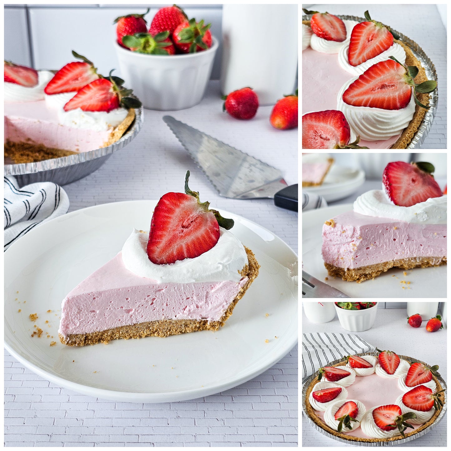 No Bake Strawberry Cheesecake 4