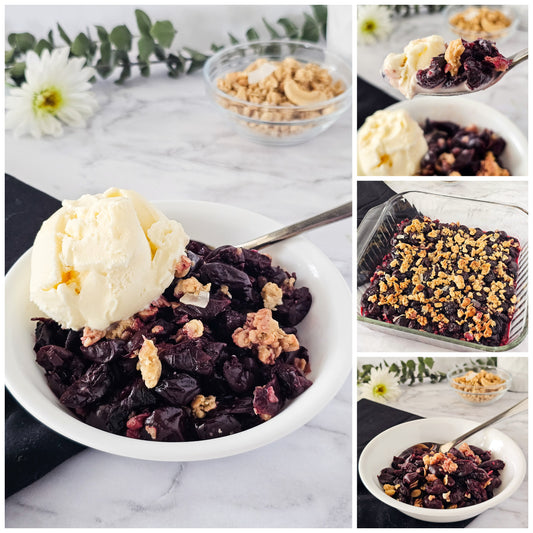 Cherry Crisp with Frozen Cherries 6