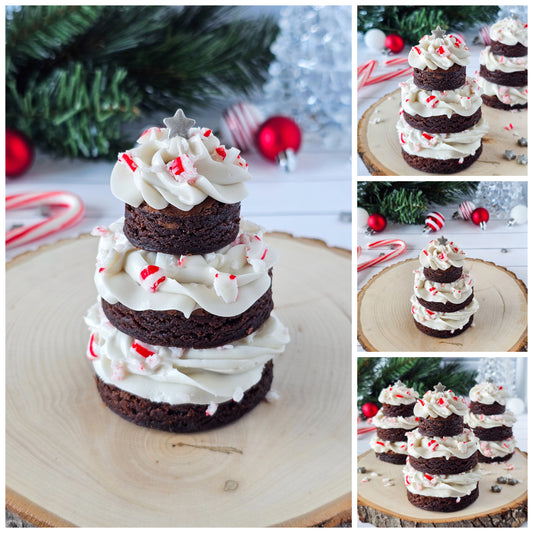 Peppermint Brownie Christmas Trees 1