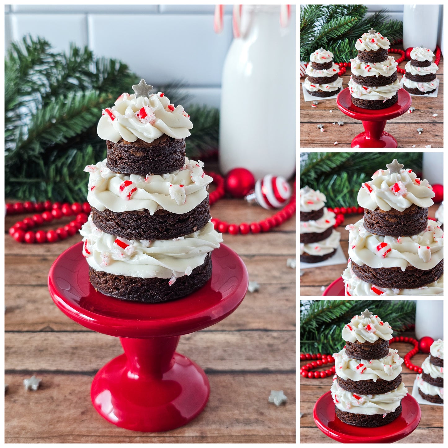 Peppermint Brownie Christmas Trees 2