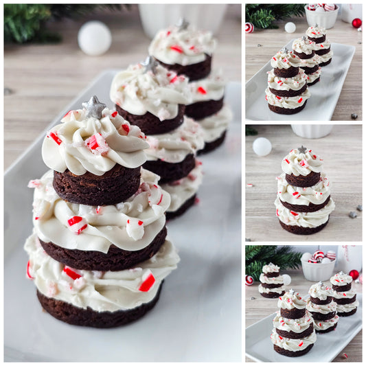 Peppermint Brownie Christmas Trees 3