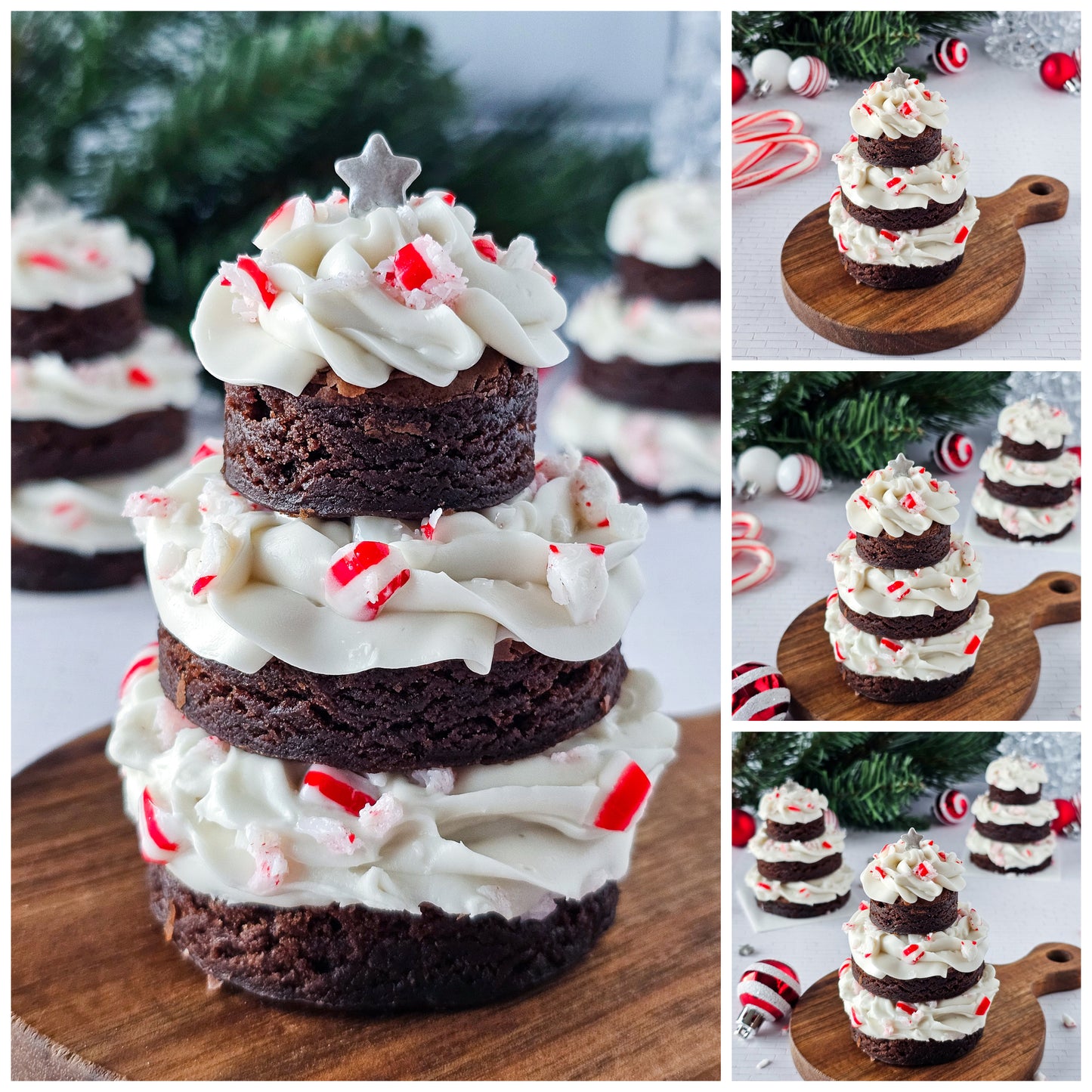 Peppermint Brownie Christmas Trees 4