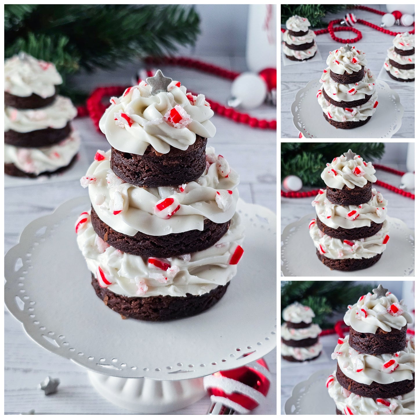 Peppermint Brownie Christmas Trees 5