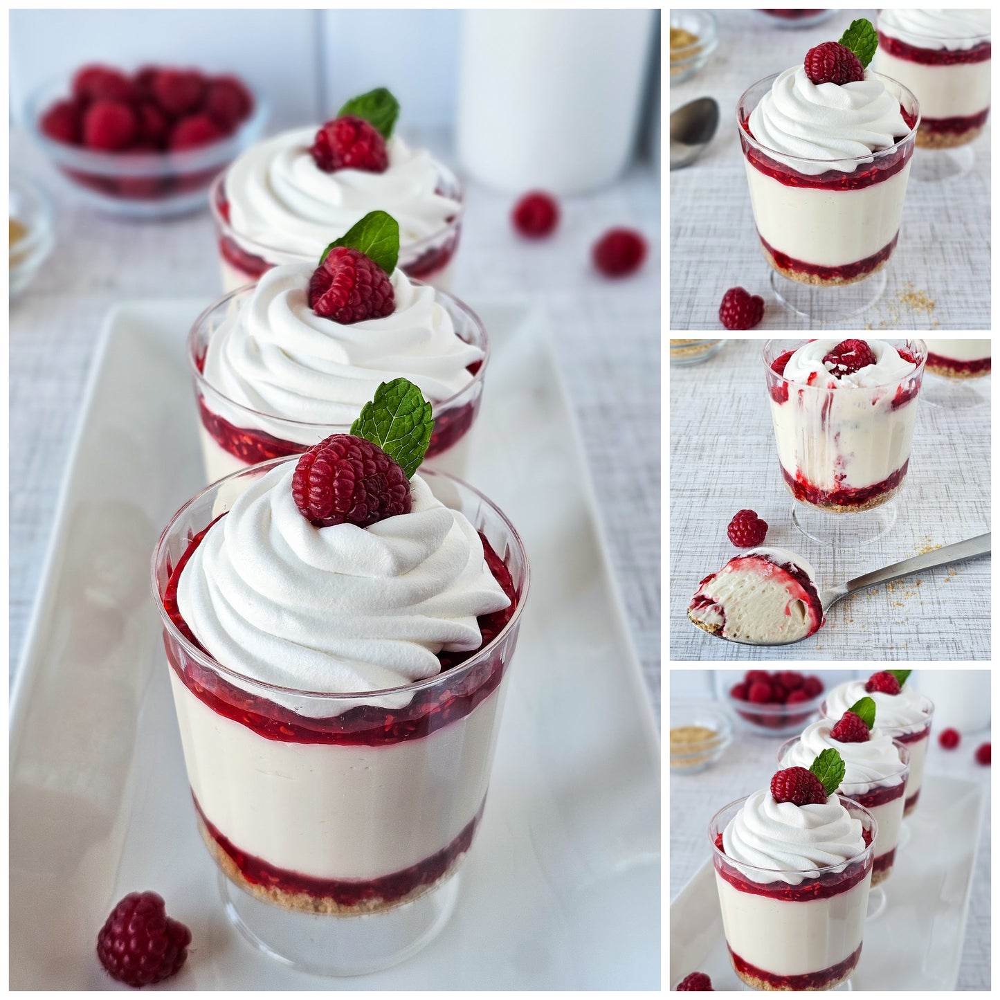 White Chocolate Raspberry Cheesecake Parfaits 2