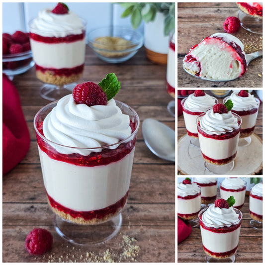White Chocolate Raspberry Cheesecake Parfaits 5