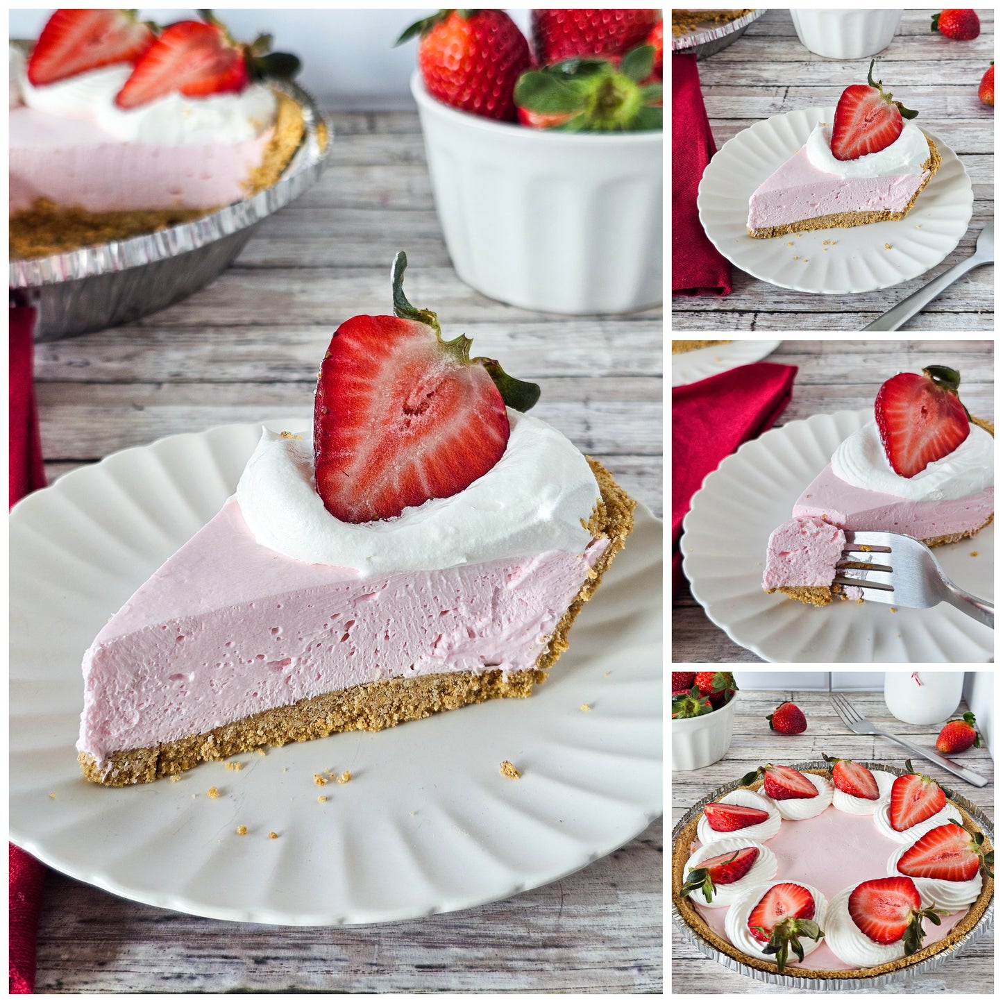 No Bake Strawberry Cheesecake 3